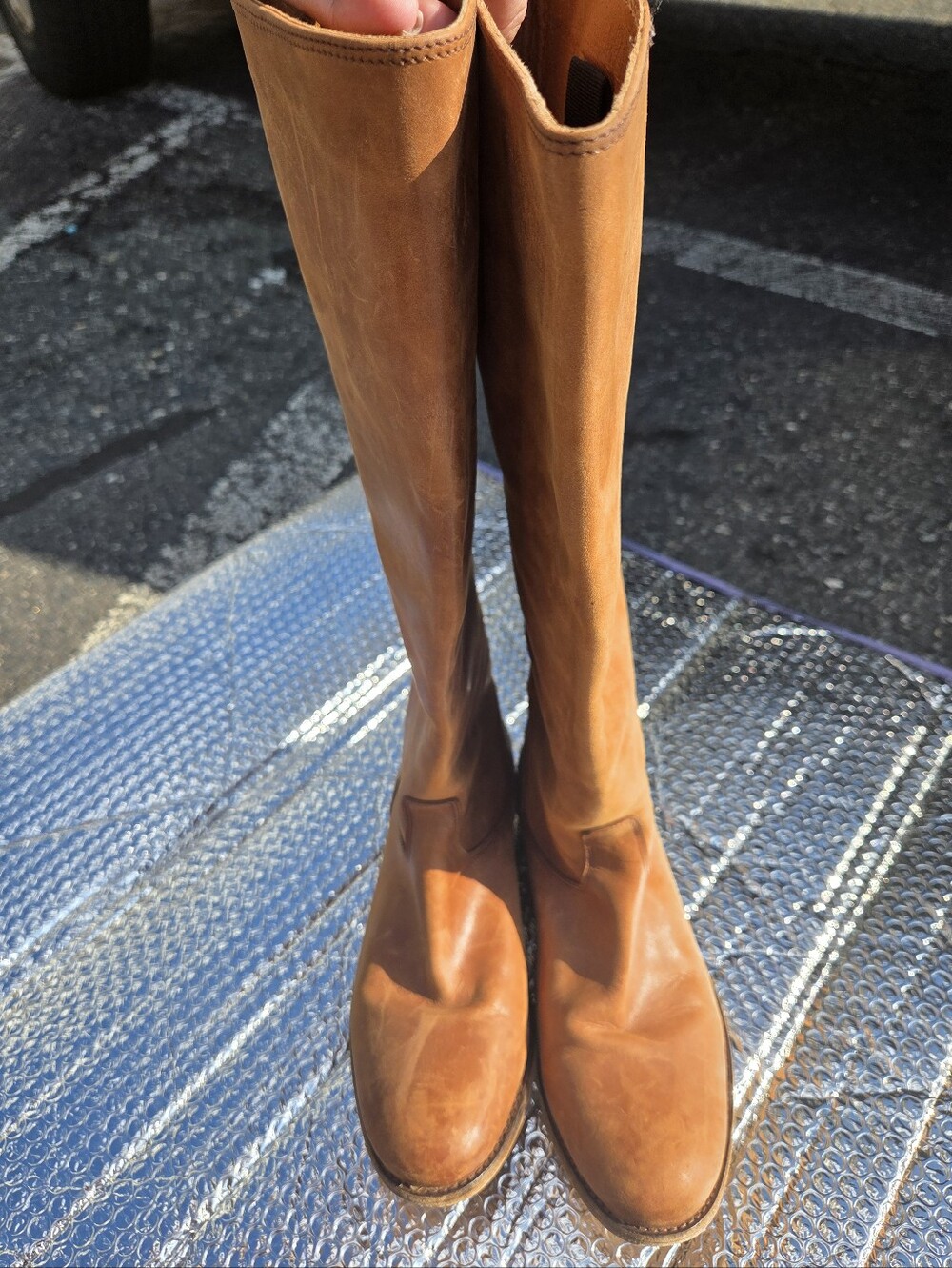 FRYE Melissa Button Back Riding Boots - Picture 2 of 8